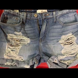 KanCan distressed shorts